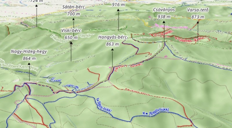 Winter hiking tips in the Börzsöny (2023.11.23.) - maps800440