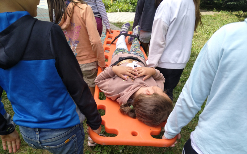 Young mountain rescuers in the Börzsöny Mountains (2023.07.26.) - hiuzhaztabor2023 1