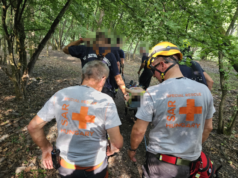 Another ankle injury occurred at Remete Cave (2024.06.02.) - remete20240502 3