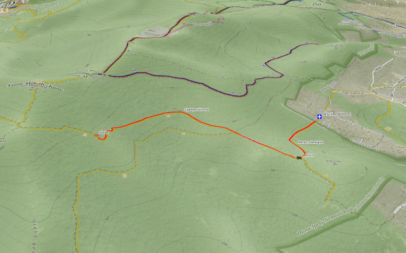 Hiker with a leg injury in Nagymaros (2026.04.18.) - 20260418 terkep